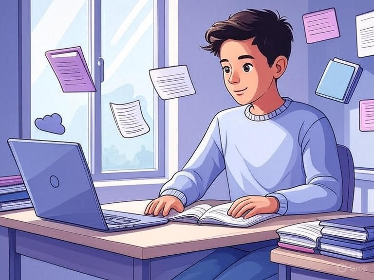 Organized Notes Illustration